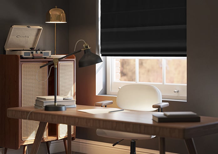 Ashbury, Jet - Twist&Fit Roman Blind - Image 5